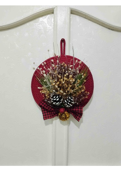 Yılbaşı Özel Tasarım Kozalak Garland Kapı Duvar Süsü fırsatları