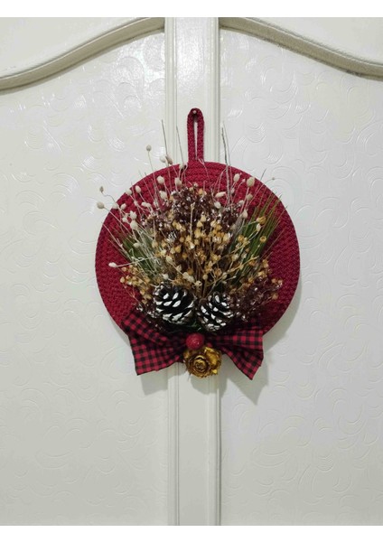 Yılbaşı Özel Tasarım Kozalak Garland Kapı Duvar Süsü indirimleri