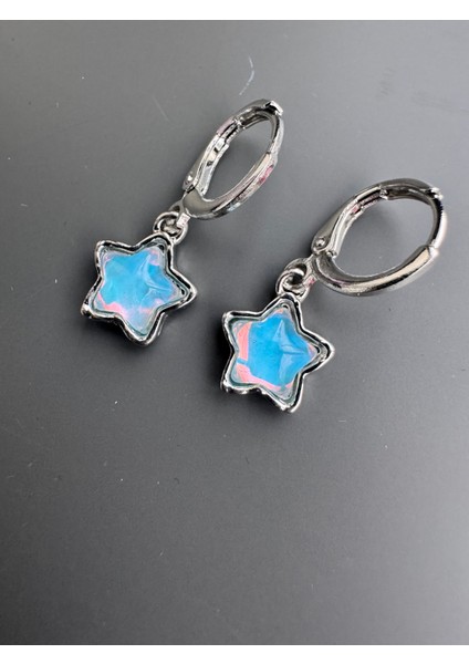 Mavi Yıldız Küpe Çelik fiyatları