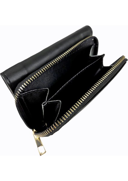 1026 Siyah Çıtçıtlı Kartlık Cüzdan – Kadın El Çantası fiyatları