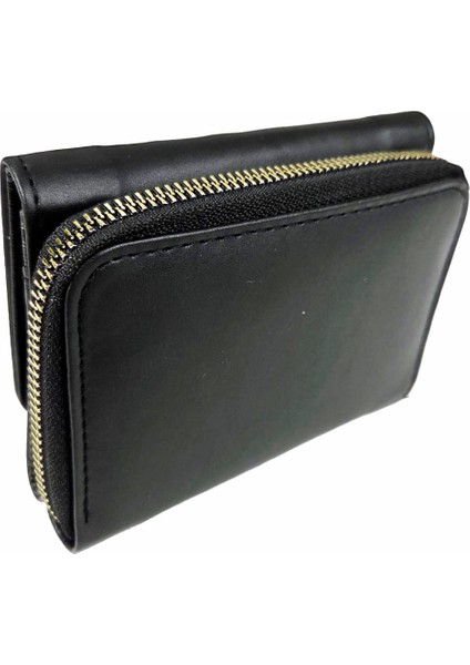 1026 Siyah Çıtçıtlı Kartlık Cüzdan – Kadın El Çantası modelleri
