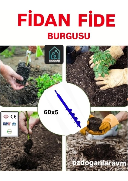 Fide Fidan Toprak Burgusu Martkap Uçlu 60X5