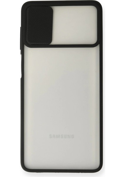 Samsung Galaxy M51 Kılıf Palm Buzlu Kamera Sürgülü Silikon - Siyah fiyatları