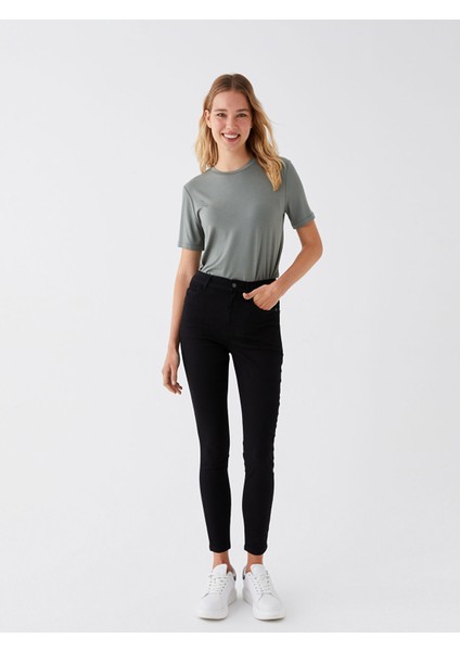 Yeni Sezon Yüksek Bel Mercury Skinny Fit Kadın Jean Pantolon