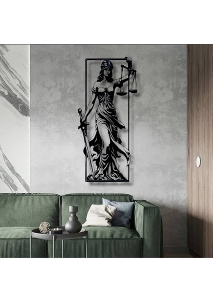 Adalet Tanrıçası Themis Metal Duvar Dekoru – Hukuk Bürosu ve Ofis Tasarımı fırsatları