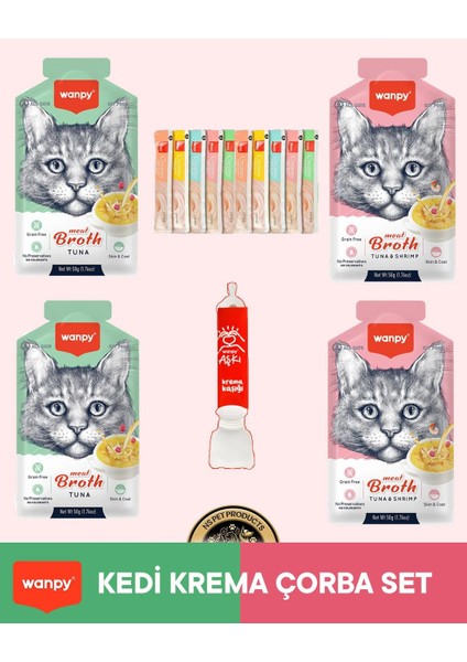 Kedi Maması Kedi Krema Çorba Set