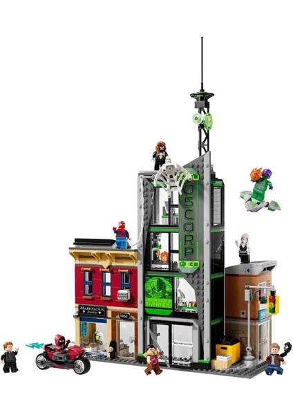 76324 LEGO Marvel Örümcek Adam, Oscorpa Karşı 808 Parça +10 Yaş modelleri