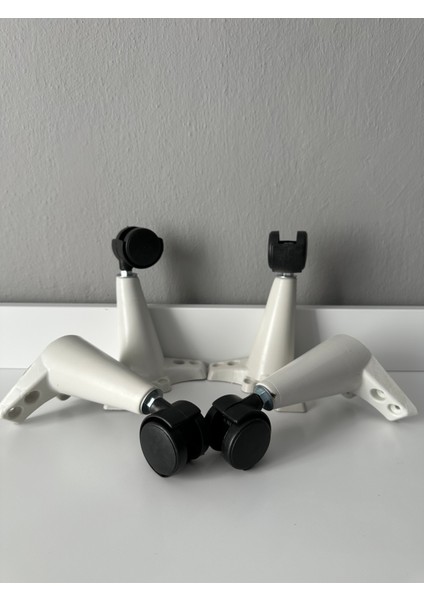 Tekerlekli Sehpa Masa Ayağı Akıllı Sehpa Ayağı, Sihirli Sehpa Ayağı Beyaz 4 Adet 360 Derece 16 cm fiyatları