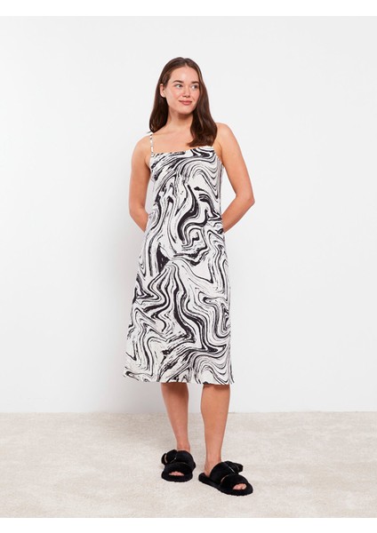 Yeni Sezon Kare Yaka Desenli Askılı Kadın Fantezi Gecelik fiyatları