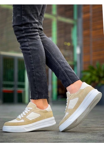 Lvsqvr Kb-X8 Kuback Bej Keten Süet Yüksek Taban Günlük Spor Ayakkabı (Numara: 42) fiyatları