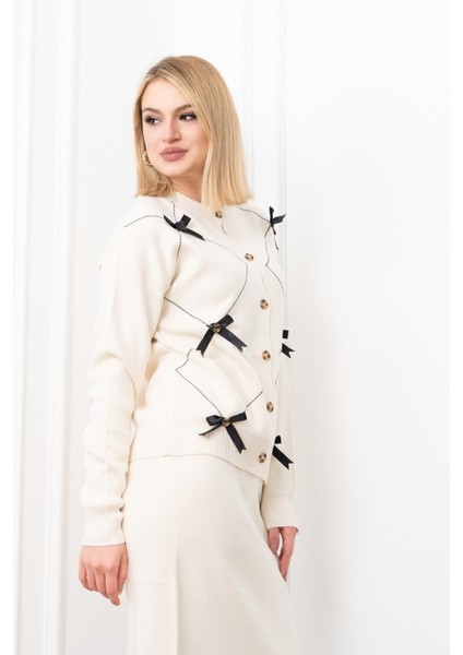 Riva Elegant Knit Set – Fiyonk Detaylı Triko Ikili Takım modelleri