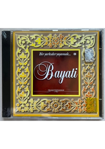 Türk Sanat Müziği Seçmeleri 8 Bayati CD (Jelatinli Sıfır Orijinal Dönem Baskı Cd)