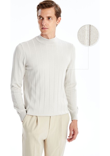 Yeni Sezon Yarım Balıkçı Yaka Uzun Kollu Erkek Triko Kazak