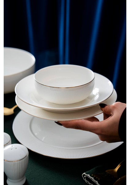 Zahara 12 Kişilik 57 Parça Porselen Yemek Takımı