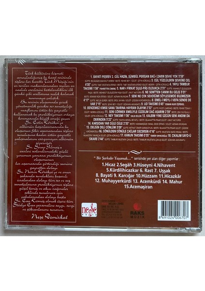 Türk Sanat Müziği Seçmeleri 8 Bayati CD (Jelatinli Sıfır Orijinal Dönem Baskı Cd) fiyatları
