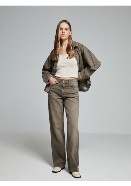 Yeni Sezon Straight Fit Kadın Jean Pantolon