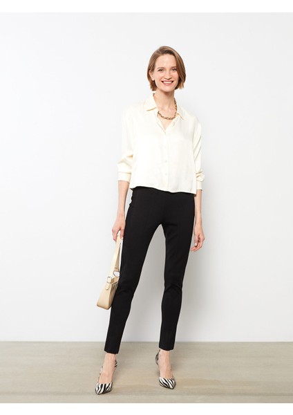 Yeni Sezon Kadın Beli Lastikli Düz Pantolon fiyatları