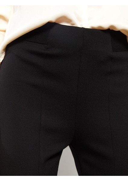 Yeni Sezon Kadın Beli Lastikli Düz Pantolon modelleri