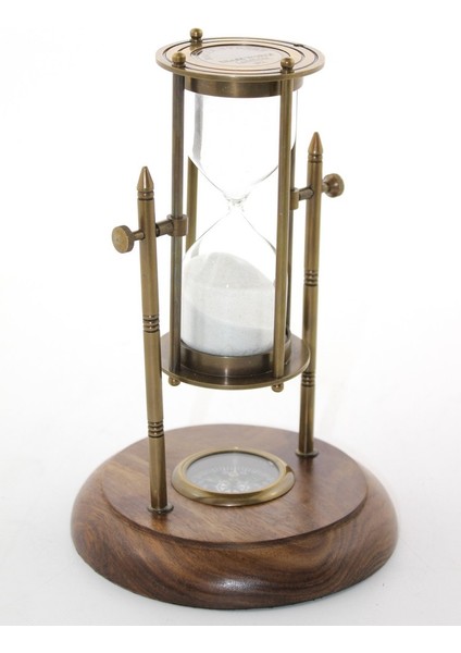 Pirinç Pusulalı Kum Saati Model 6