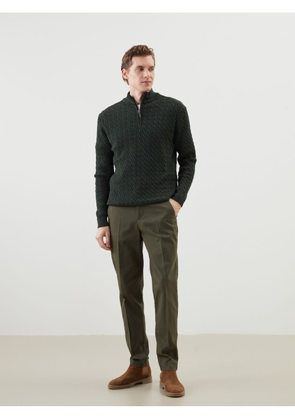 Yeni Sezon Standart Kalıp Gabardin Erkek Pantolon