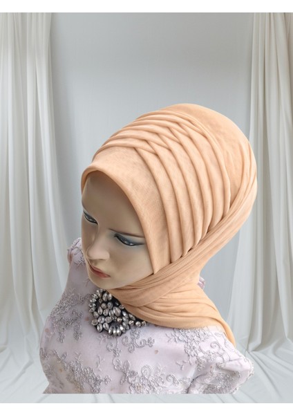 Gold Esnek Kumaş Tek Tek Model Hazır Duvak Hazır Şal Hazır Türban fırsatları