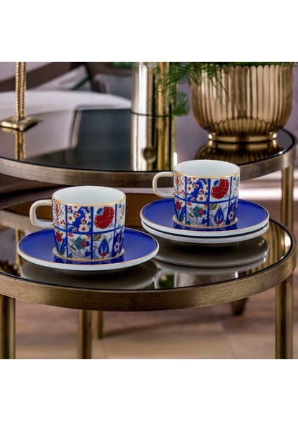 Mental El Dekoru 6 Kişilik Çay Takımı 1020