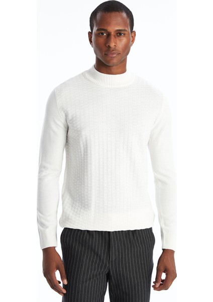 Yeni Sezon Yarım Balıkçı Yaka Uzun Kollu Erkek Triko Kazak