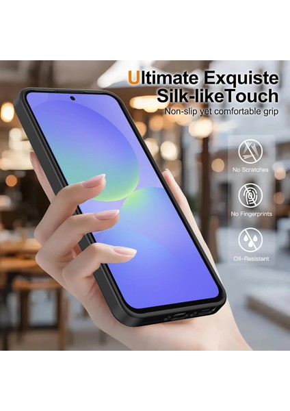 Samsung Galaxy A26 Uyumlu Kamera Lens+Ekran Koruyucu Magsafe Şarj Destekli Iz Tutmaz Mat Kapak