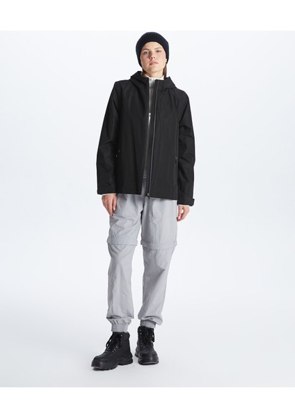 Yeni Sezon Kapüşonlu Reflektör Baskılı Uzun Kollu Kadın Yağmurluk modelleri