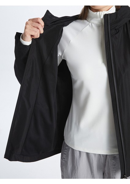 Yeni Sezon Kapüşonlu Reflektör Baskılı Uzun Kollu Kadın Yağmurluk fırsatları