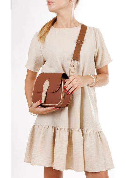 Kadın Uzun Askılı Çapraz Omuz Çantası NEWPOLO357 - Taba fırsatları