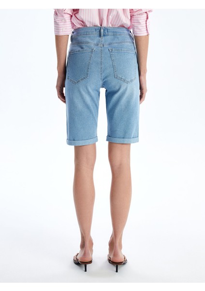 Yeni Sezon Bermuda Fit Kadın Jean Şort fırsatları