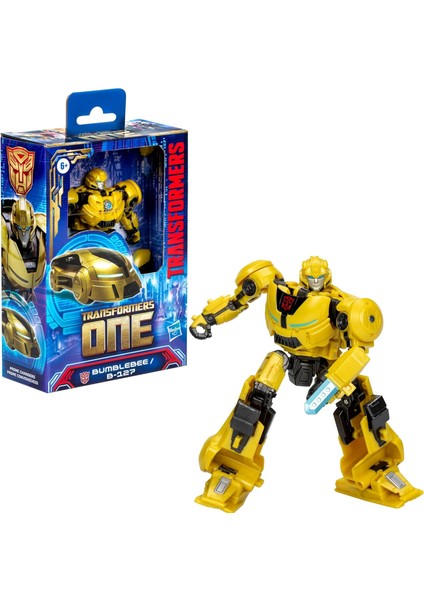 One Bumblebee B-127 2-In-1 Dönüşen Robot & Cybertron Aracı – 5 Inç Figür – Kılıç Aksesuarı Dahil (3+ Yaş)