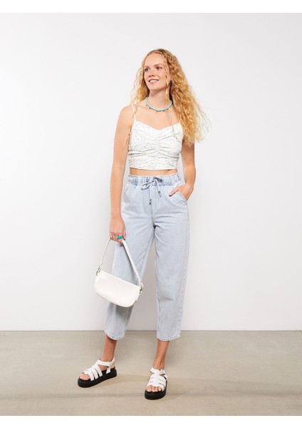 Yeni Sezon Kadın Mom Fit Düz Jean Pantolon fiyatları