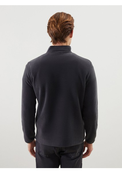 Yeni Sezon Dik Yaka Uzun Kollu Polar Erkek Sweatshirt fırsatları