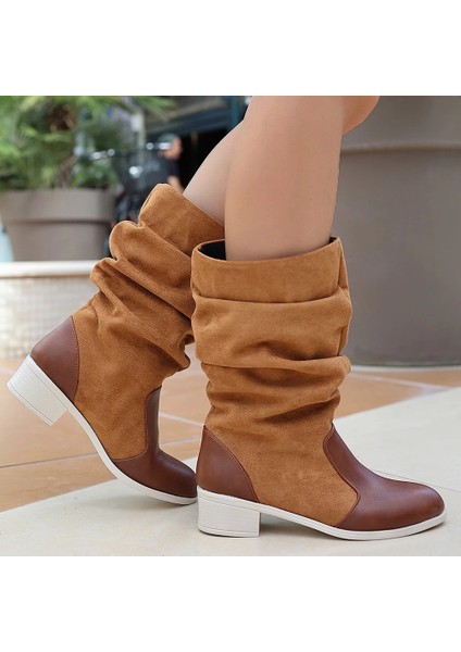 Lvsqvr Jolin Taba Cilt Süet Detaylı Çizme (Numara: 39) fırsatları