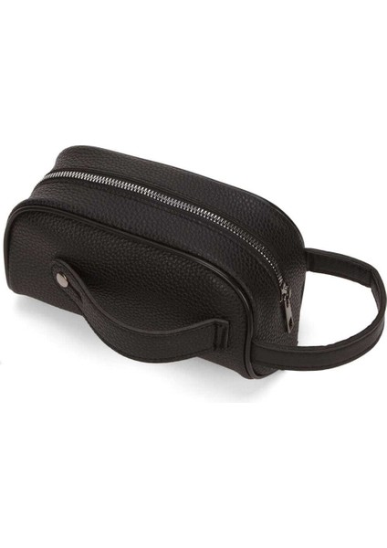 Erkek Deri Portföy Clutch Traş Kozmetik Bakım ve Günlük El Çantası Siyah - NEWPOLO355 indirimleri