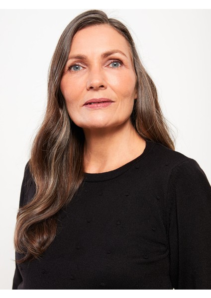 Yeni Sezon Bisiklet Yaka Kendinden Desenli Uzun Kollu Kadın Triko Kazak fırsatları