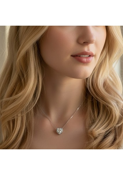 Kalpli Gümüş Kolye 925 Ayar | 45 cm Zincir | Doğum Günü ve Yıldönümü Hediye Kolye fiyatları