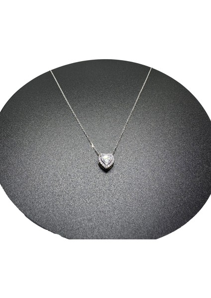 Kalpli Gümüş Kolye 925 Ayar | 45 cm Zincir | Doğum Günü ve Yıldönümü Hediye Kolye