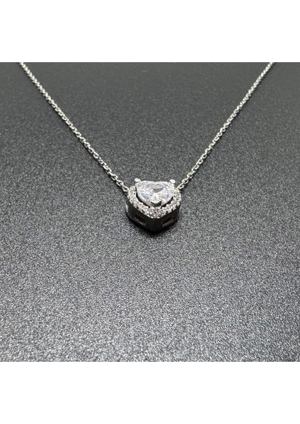 Kalpli Gümüş Kolye 925 Ayar | 45 cm Zincir | Doğum Günü ve Yıldönümü Hediye Kolye