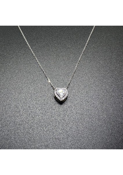 Kalpli Gümüş Kolye 925 Ayar | 45 cm Zincir | Doğum Günü ve Yıldönümü Hediye Kolye