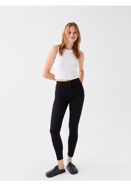 Yeni Sezon Yüksek Bel Jüpiter Süper Skinny Fit Kadın Jean Pantolon