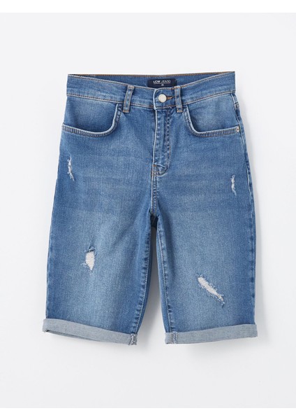 Yeni Sezon Bermuda Fit Kadın Jean Şort indirimleri