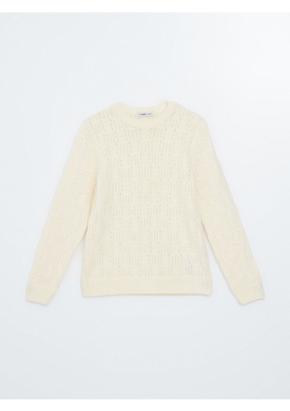 Yeni Sezon Bisiklet Yaka Ajurlu Kadın Triko Kazak indirimleri