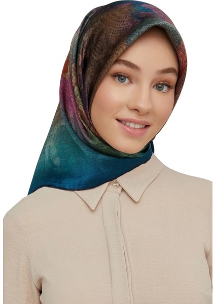 Nostalji Serisi Sura Ipek Eşarp 8648DS