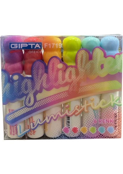 Lumistick Pastel Tonlar Fosforlu Kalem 6 Renk fiyatları