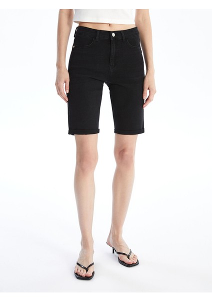 Yeni Sezon Bermuda Fit Kadın Jean Şort modelleri