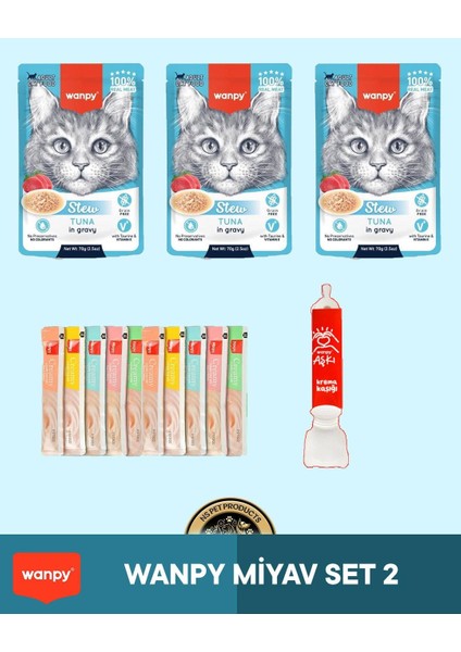 Kedi Maması Wanpy Miyav Set