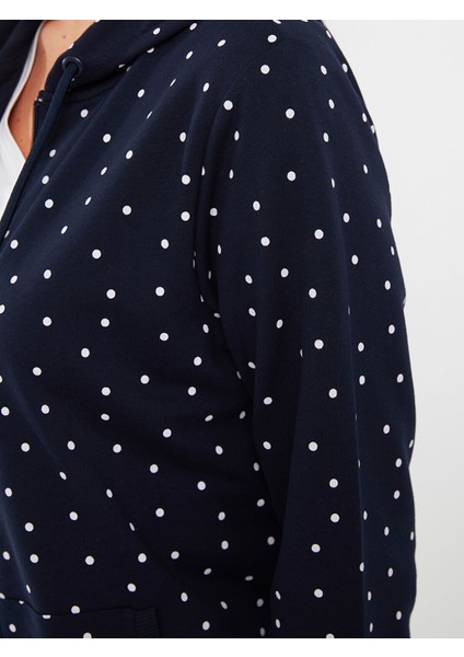 Yeni Sezon Kapüşonlu Puantiyeli Uzun Kollu Kadın Spor Hırka modelleri